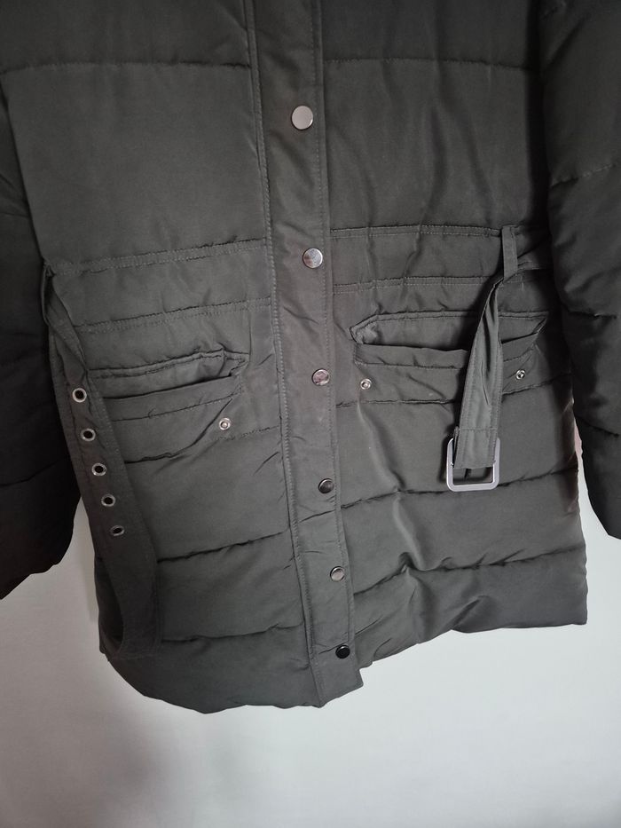 Manteau long femme kaki - photo numéro 2