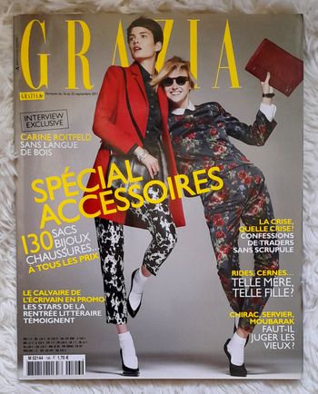 Magazine Grazia septembre 2011 spécial accessoires