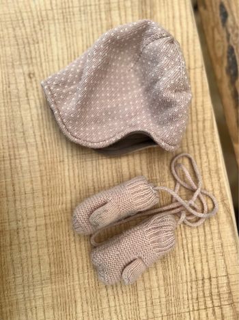 Ensemble bonnet et moufles hiver 2-3 ans 2 3 mini a ture