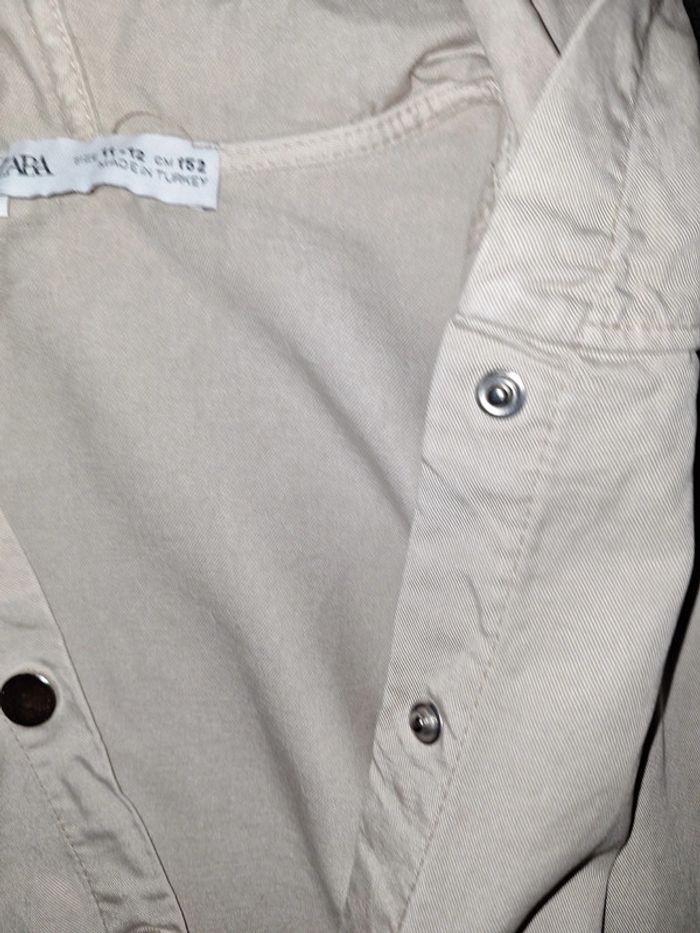 Combinaison fille zara beige avec capuche t 11/12 ans tres bon état - photo numéro 3