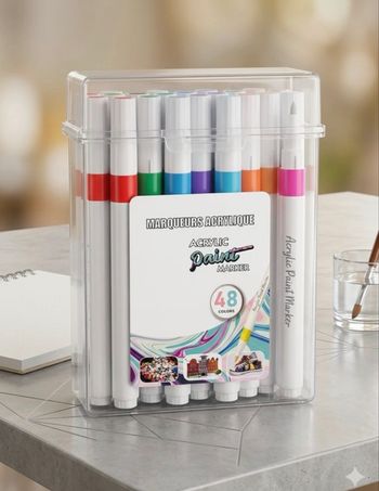 Set de 48 Marqueurs Acryliques neufs