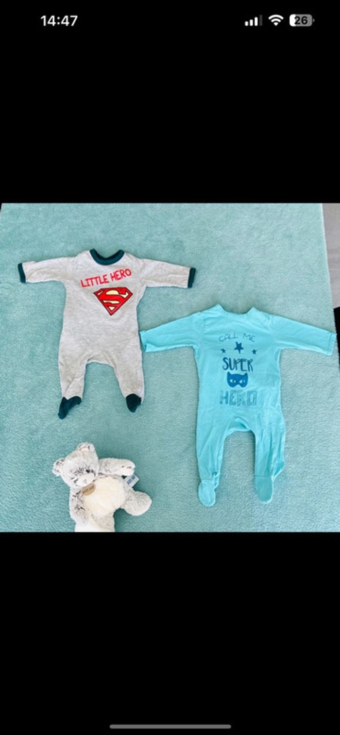 Lot de 2 pyjama 1 mois