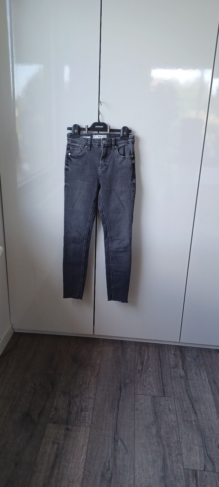 Pantalon jeans femme taille xxs élastique MNG isa