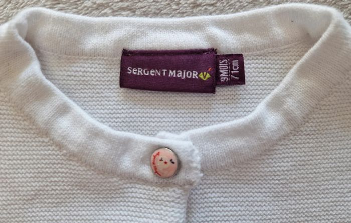 Gilet court blanc 9M - Sergent Major (TBE) - photo numéro 11