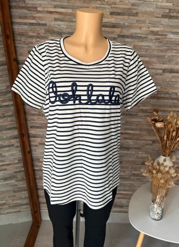 T-shirt taille 46 marinière