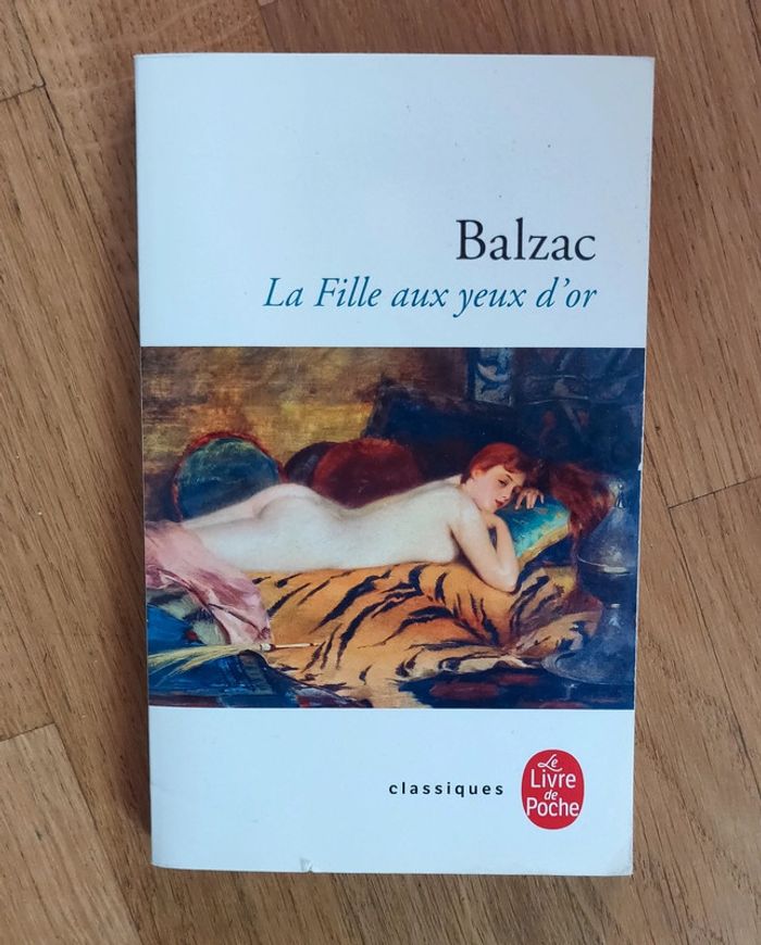 Livre La filles aux yeux d'or - Balzac