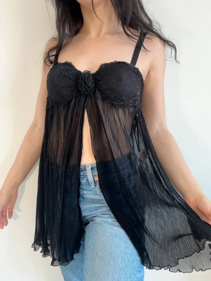Haut lingerie vintage années 90 taille M