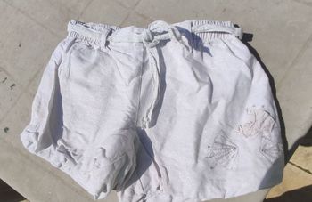 Short blanc fille 7 ans