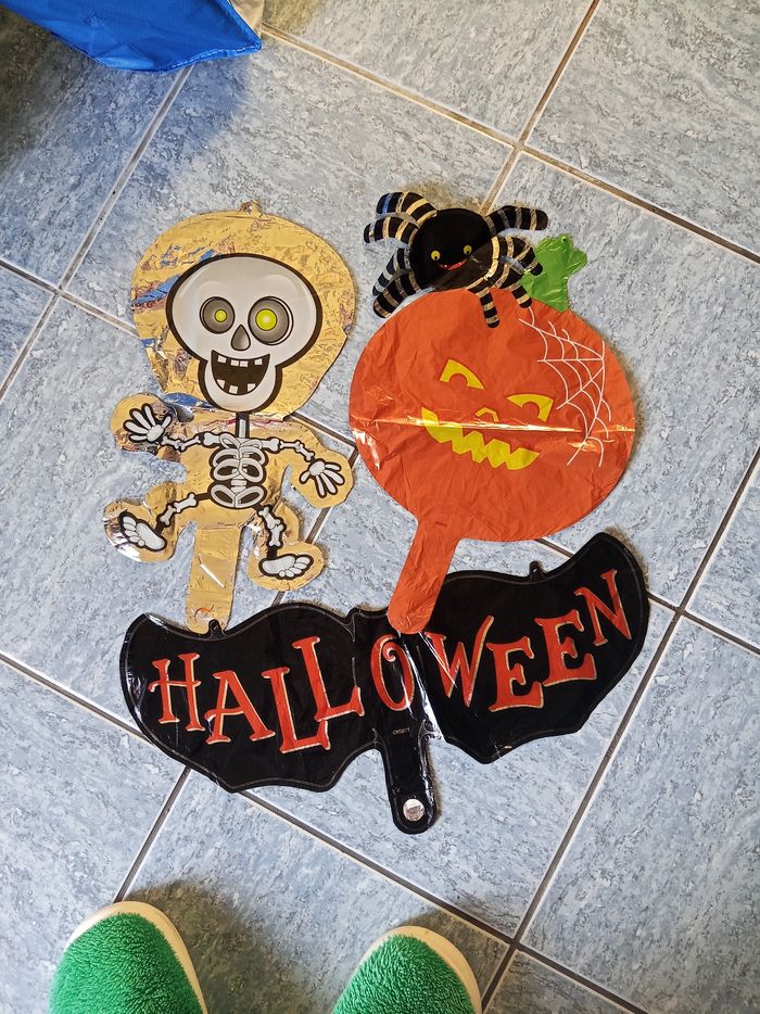 Ensemble ballons hélium halloween neuf