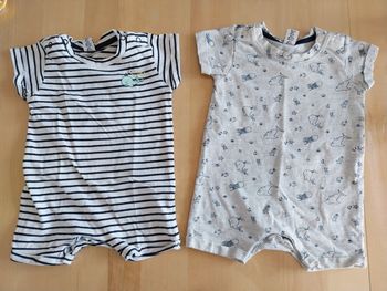 Lot de 2 barboteuses bébé 3 6 mois