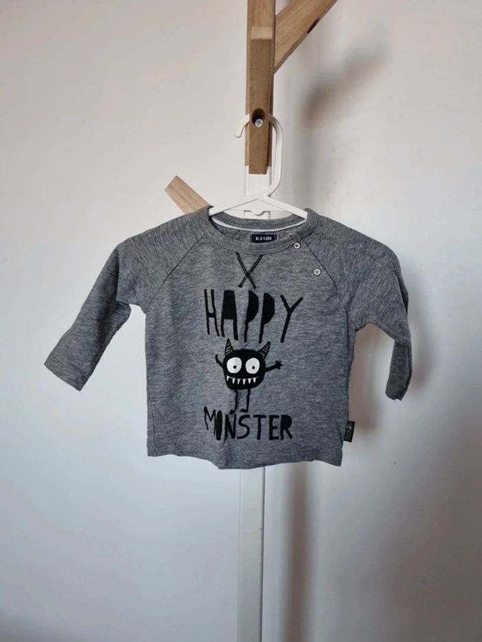 T shirt monster, taille 6 mois