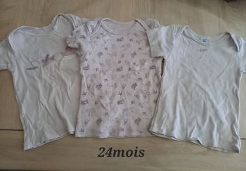 Lot 3 t-shirt 24mois