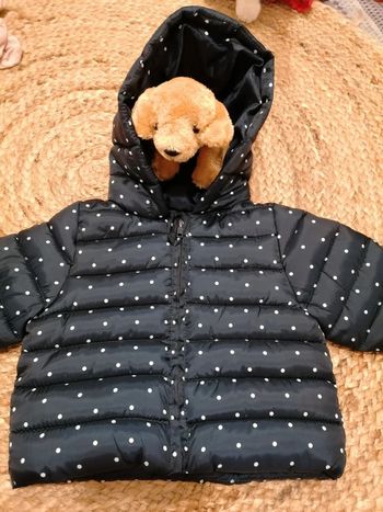 Doudoune noire à pois 3M