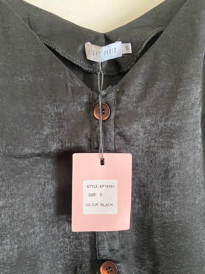 Débardeur satin noir - photo numéro 3
