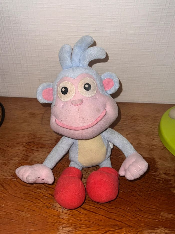 Ancienne peluche parlante babouche singe de dora l'exploratrice