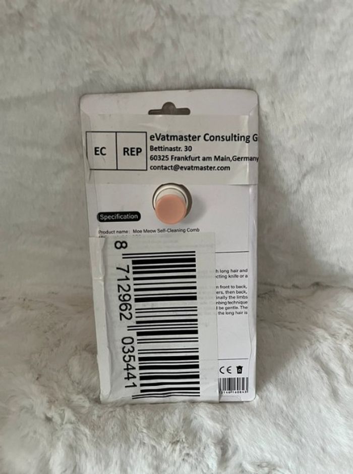 Brosse pour chat et chien autonettoyante blanche et rose - photo numéro 2