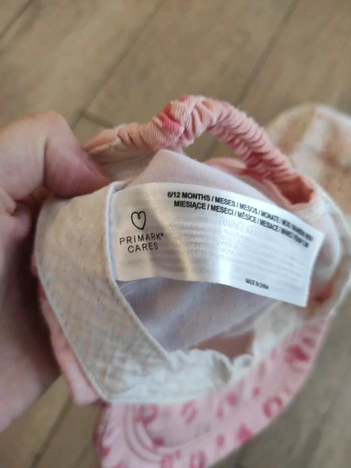 Lot de 2 casquettes fille 6/12 mois - photo numéro 2