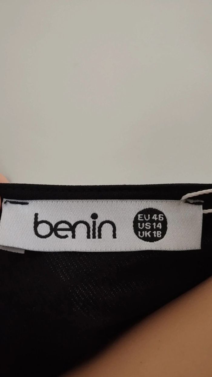 Tunique robe noire taille 46 femme - photo numéro 6