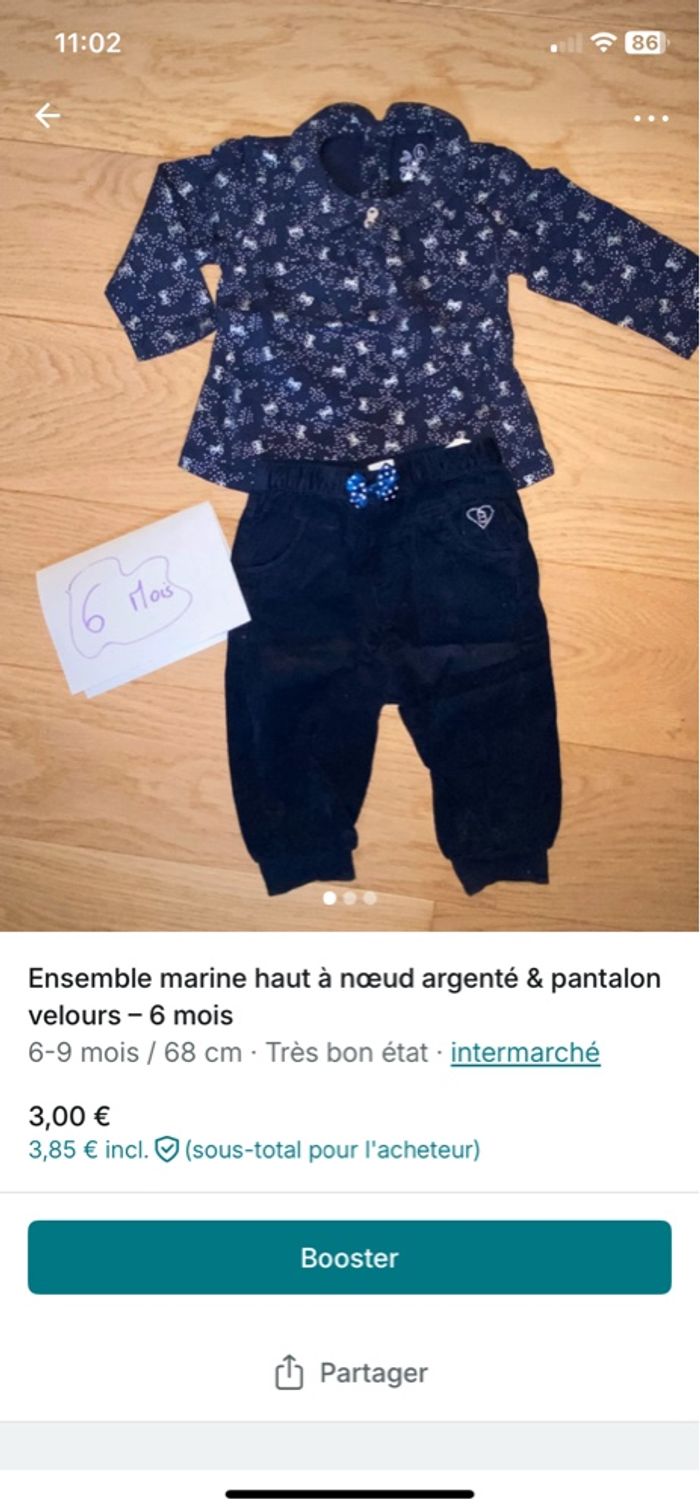 Lot 38 pièces 6 mois fille - photo numéro 4