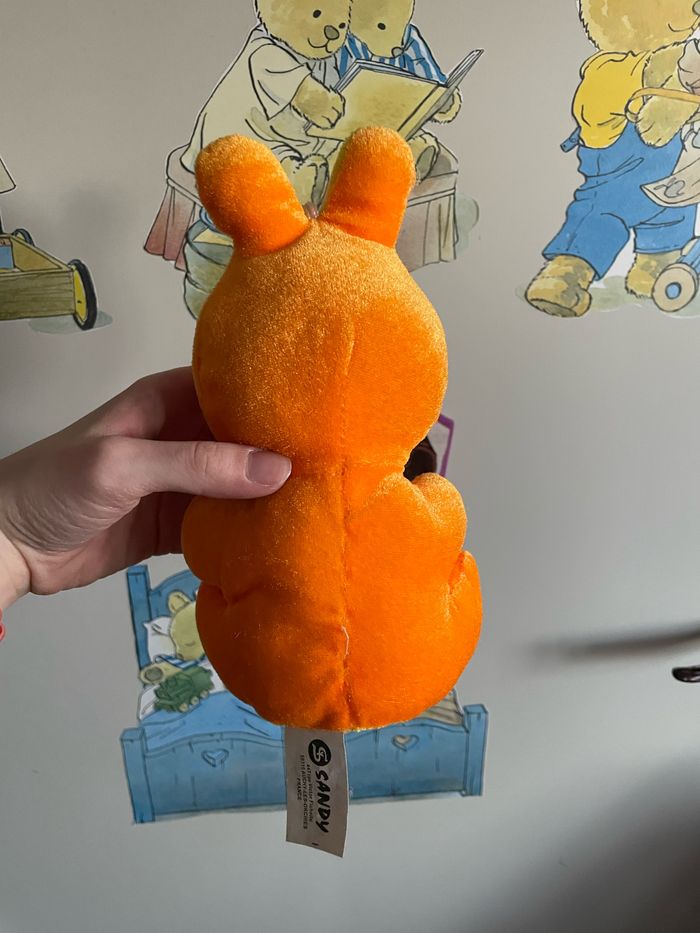 Peluche grenouille orange, marque Sandy - photo numéro 2