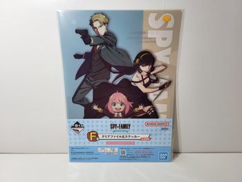 Spy X Family Porte Document Clear File Ichiban Kuji F Anya Yor Loid 22X31 Cm