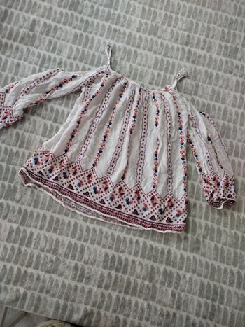 Haut blouse manches longues épaule dénudée large ample liberto taille 36