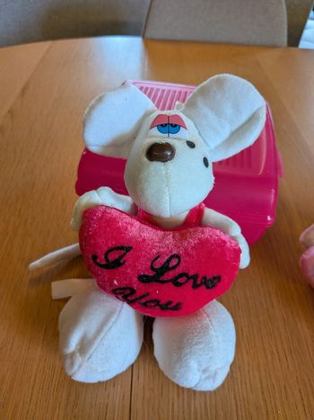 Peluche souris I love you