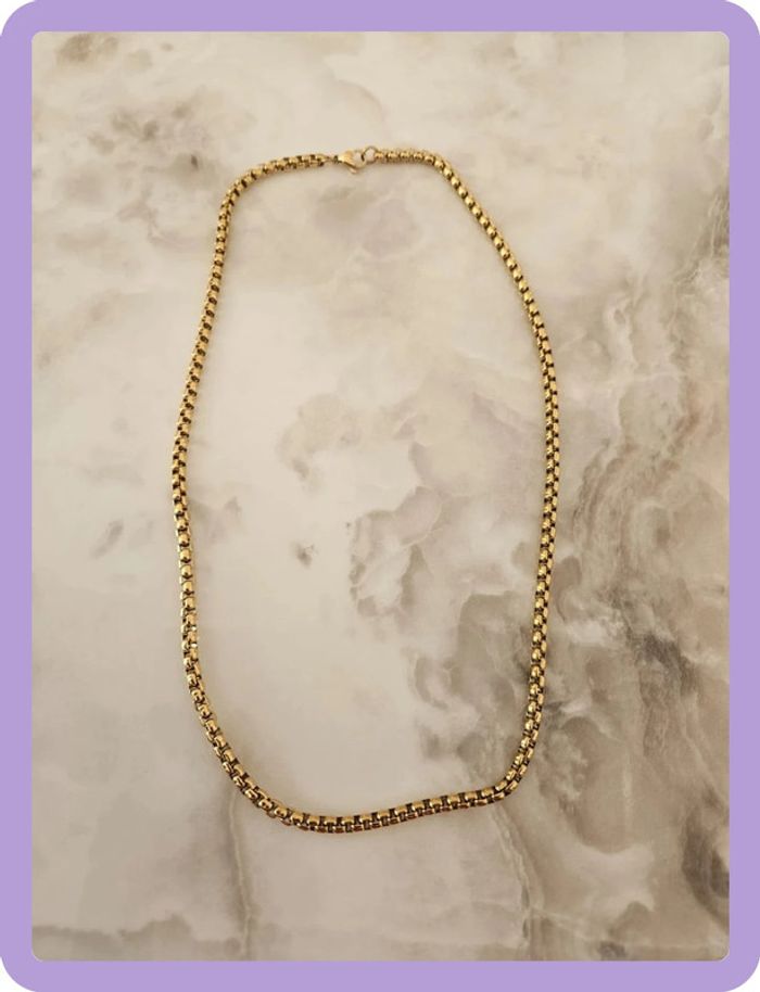 Collier en acier inoxydable pour hommes