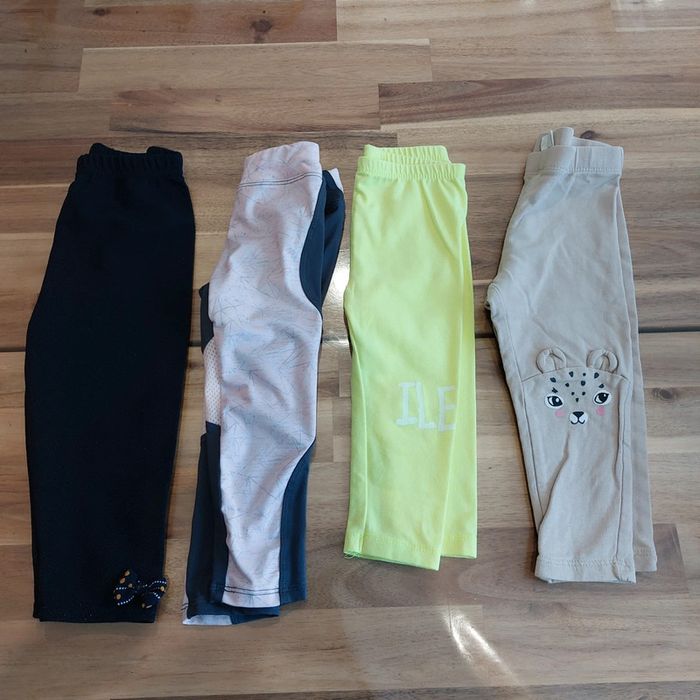 Lot de 4 leggings 18 mois fille