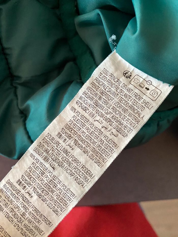 Doudoune matelassée verte Kiabi taille 6 ans - photo numéro 3