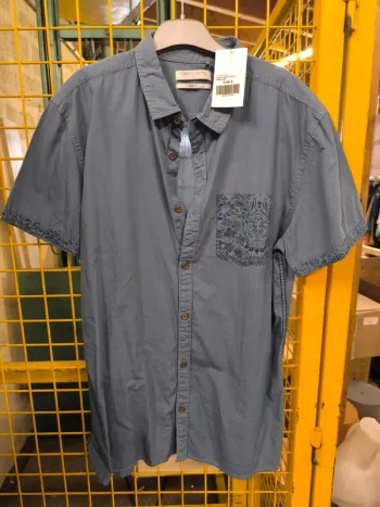 118094 chemise bleue homme L Teddy smith