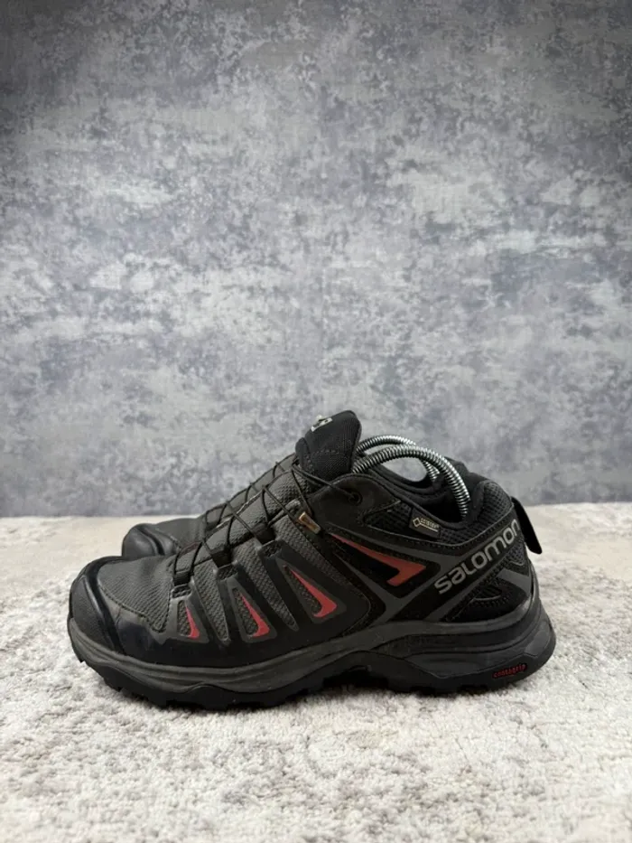 Salomon X Ultra 2 Gore-Tex - Black & Grey & Orange / Corzil - photo numéro 5
