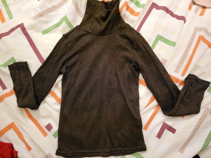 Lot 4 sous-pull et 1 tee-shirt ML thermolactyl - photo numéro 5