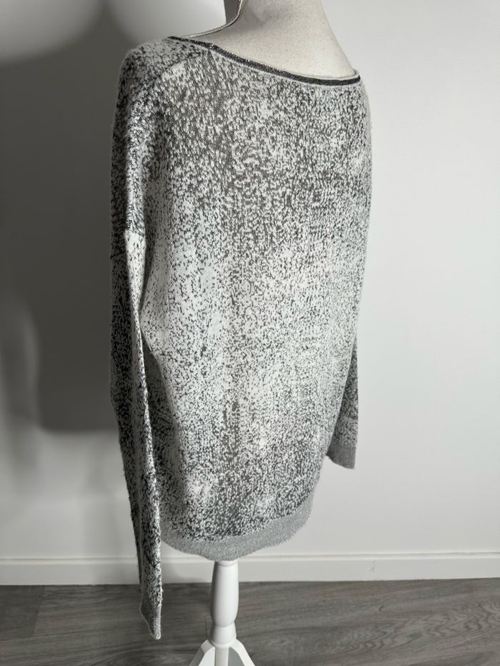 Pull moucheté gris et argenté Eva Kayan T44 XXL - photo numéro 4