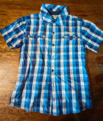 Chemise à carreaux été garçon taille 10 ans