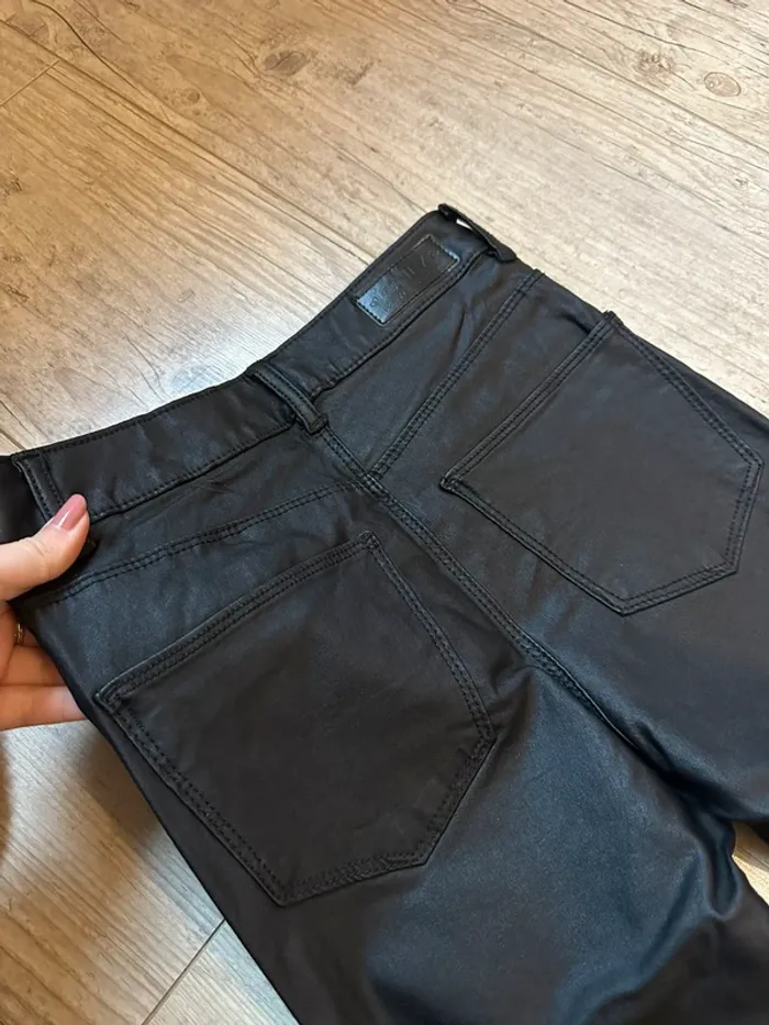 Pantalon skinny noir only taille xs enduit - photo numéro 5