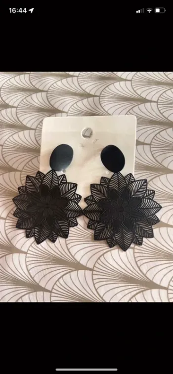 Boucles d’oreilles noir