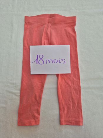 Legging rose neuf "La boîte à malices" 18mois