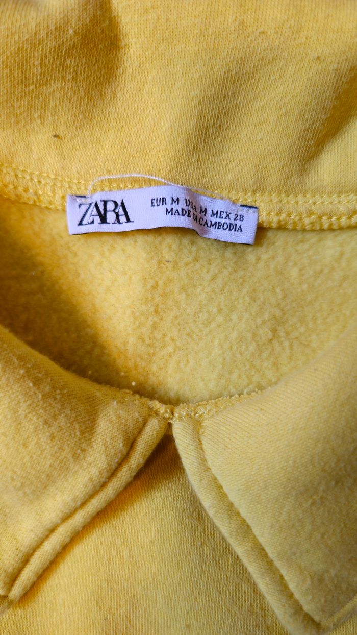 Joli sweat jaune Zara - photo numéro 3
