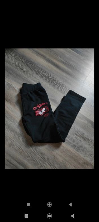 Pantalon noir neuf Disney Minnie fille 6 ans