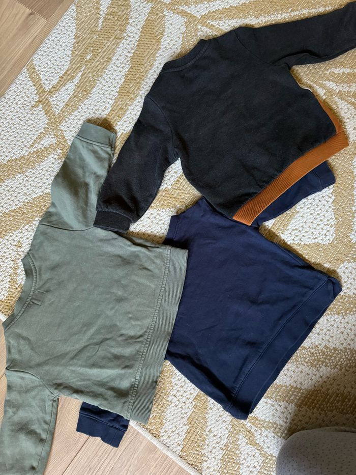 Lots 3 sweats fermeture pression sur le col - photo numéro 2