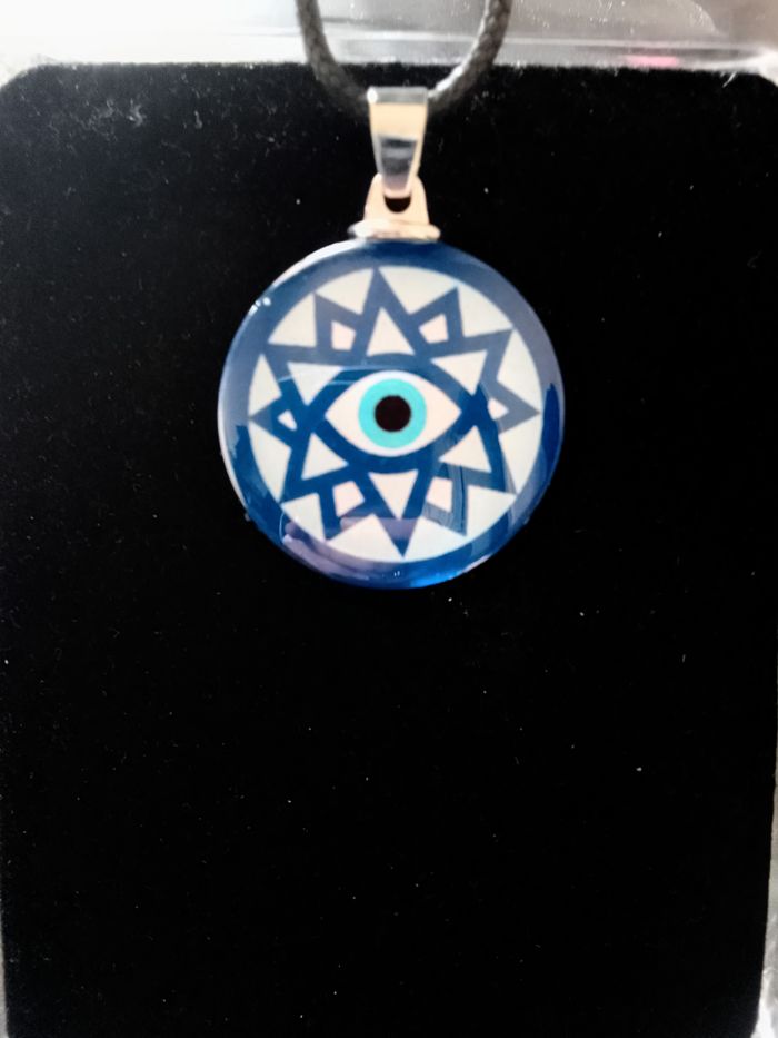 Collier corde de cire + pendentif celtique - photo numéro 4