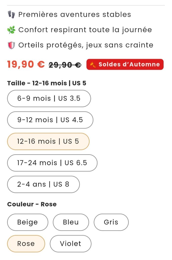 Chaussures premier pas bébé - photo numéro 5
