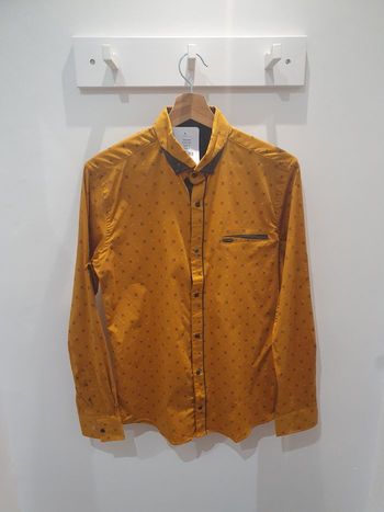 Chemise Chalon jaune moutarde Taille XL (taille petit)