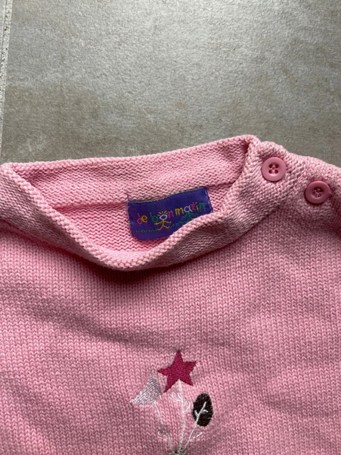 Pull fille bébé rose 23 mois - photo numéro 2