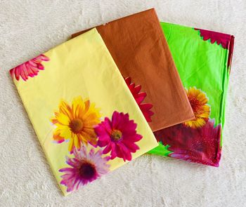 Lot de 3 nappes très légères, 3 couleurs différentes