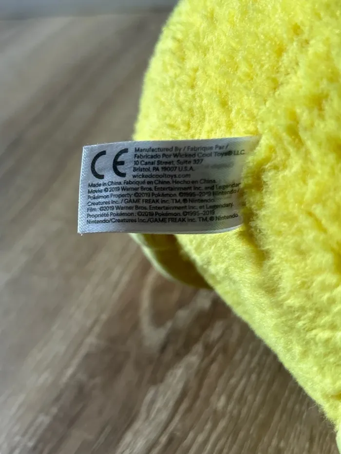 Peluche Pikachu “Détective Pikachu” / Film 2019 / Officielle / Très bon état / Pokémon - photo numéro 5