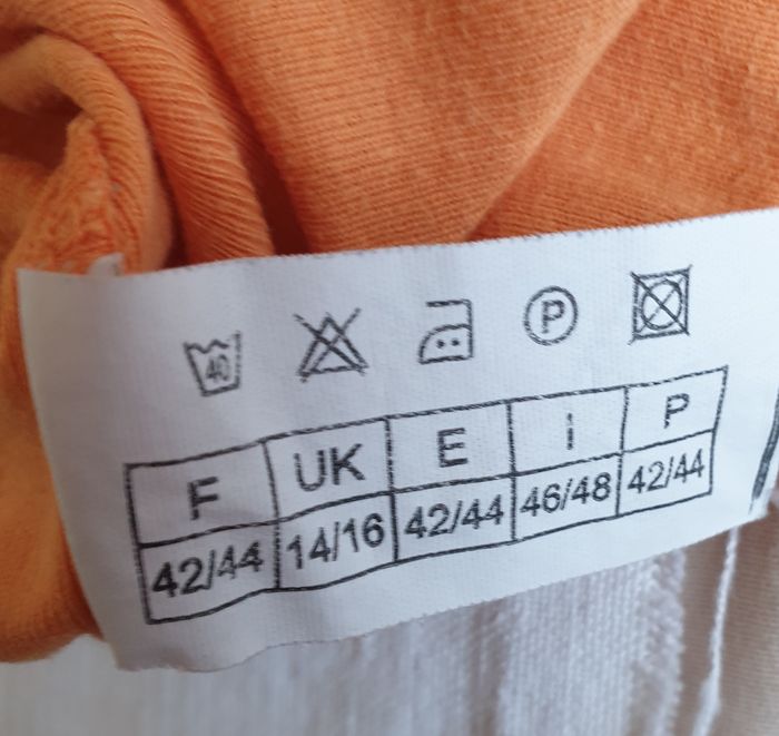 Débardeur orange – Coton -Tex - Taille 42-44 - photo numéro 5