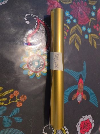 film autocollant permanent doré pour machine de découpe