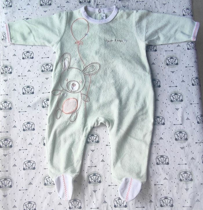 Lot de pyjamas en velours taille 6 mois - photo numéro 5